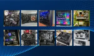 Kompilacje komputerów ATX z podświetleniem RGB i niestandardowym chłodzeniem.