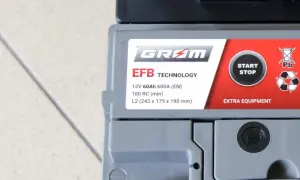 Akumulator EFB GRAM 12V 60Ah 600A, idealny do aut z systemem Start-Stop. EFB co to znaczy? To technologia zapewniająca lepszą wydajność.