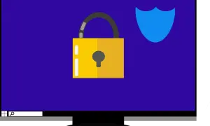 Grafika przedstawia otwartą kłódkę i tarczę, symbolizujące bezpieczeństwo. Dowiedz się, jak zablokować YouTube na telewizorze.