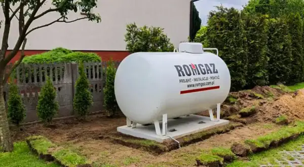 Nowy zbiornik na gaz płynny ROMGAZ, zapewniający ekologiczne ogrzewanie gazowe z butli.