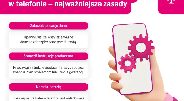 Przygotowanie telefonu do przywracania ustawień fabrycznych: zabezpiecz dane, sprawdź instrukcję, naładuj baterię.