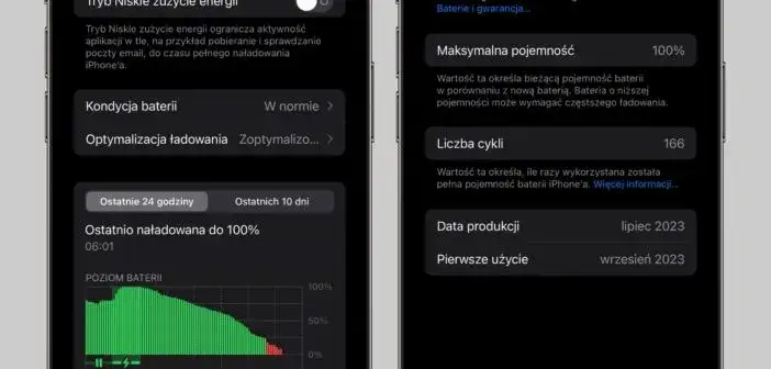jak sprawdzić kondycję baterii iphone android