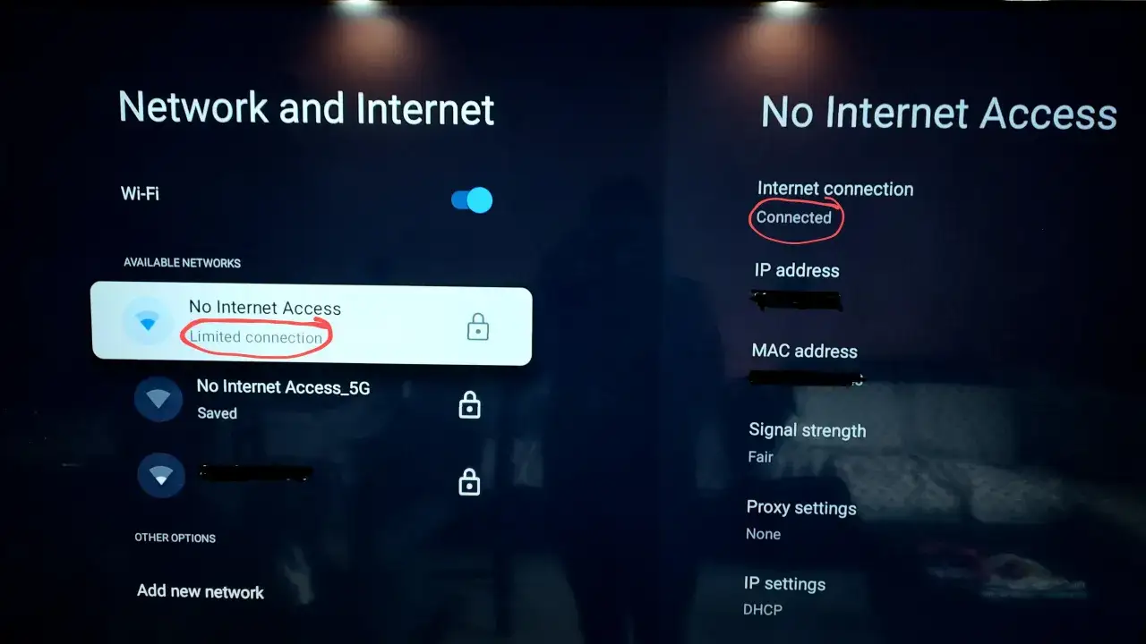 Problemy z połączeniem internetowym telewizora
