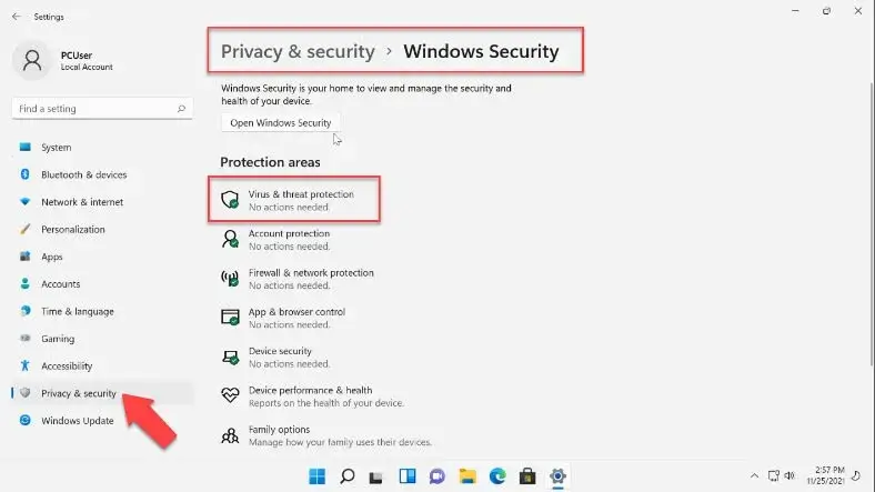 Windows Defender interfejs wyłączanie ochrony w czasie rzeczywistym