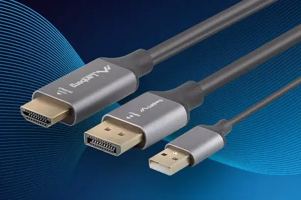 różne porty w konsoli i monitorze (HDMI, DisplayPort, DVI, VGA)