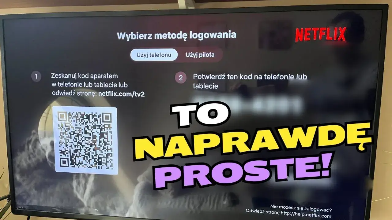 Netflix aktywacja kodem na telewizorze