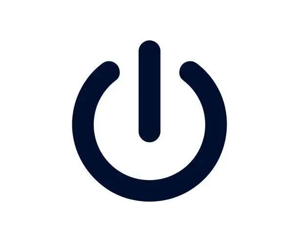 przycisk zasilania laptopa symbol