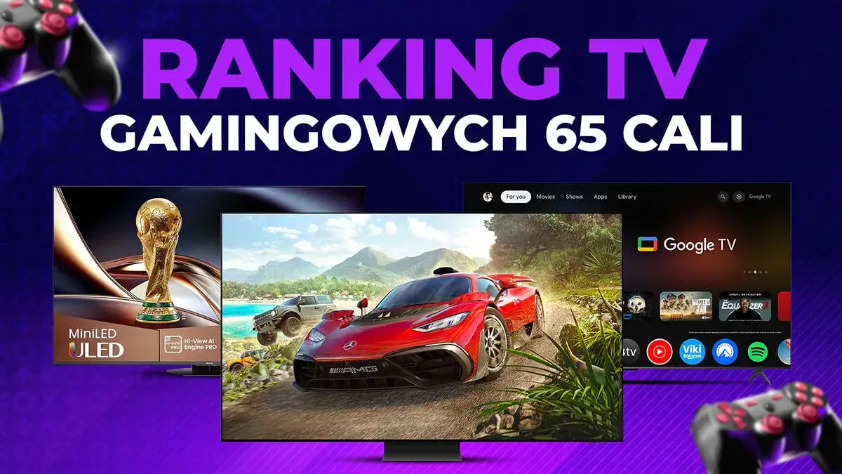 Telewizor 65 cali do gier HDMI 2.1 VRR ALLM