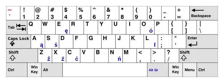 Windows 10 11 ustawienia język klawiatura polski programisty