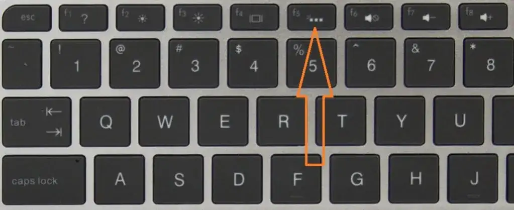 podświetlana klawiatura laptopa, klawisz fn